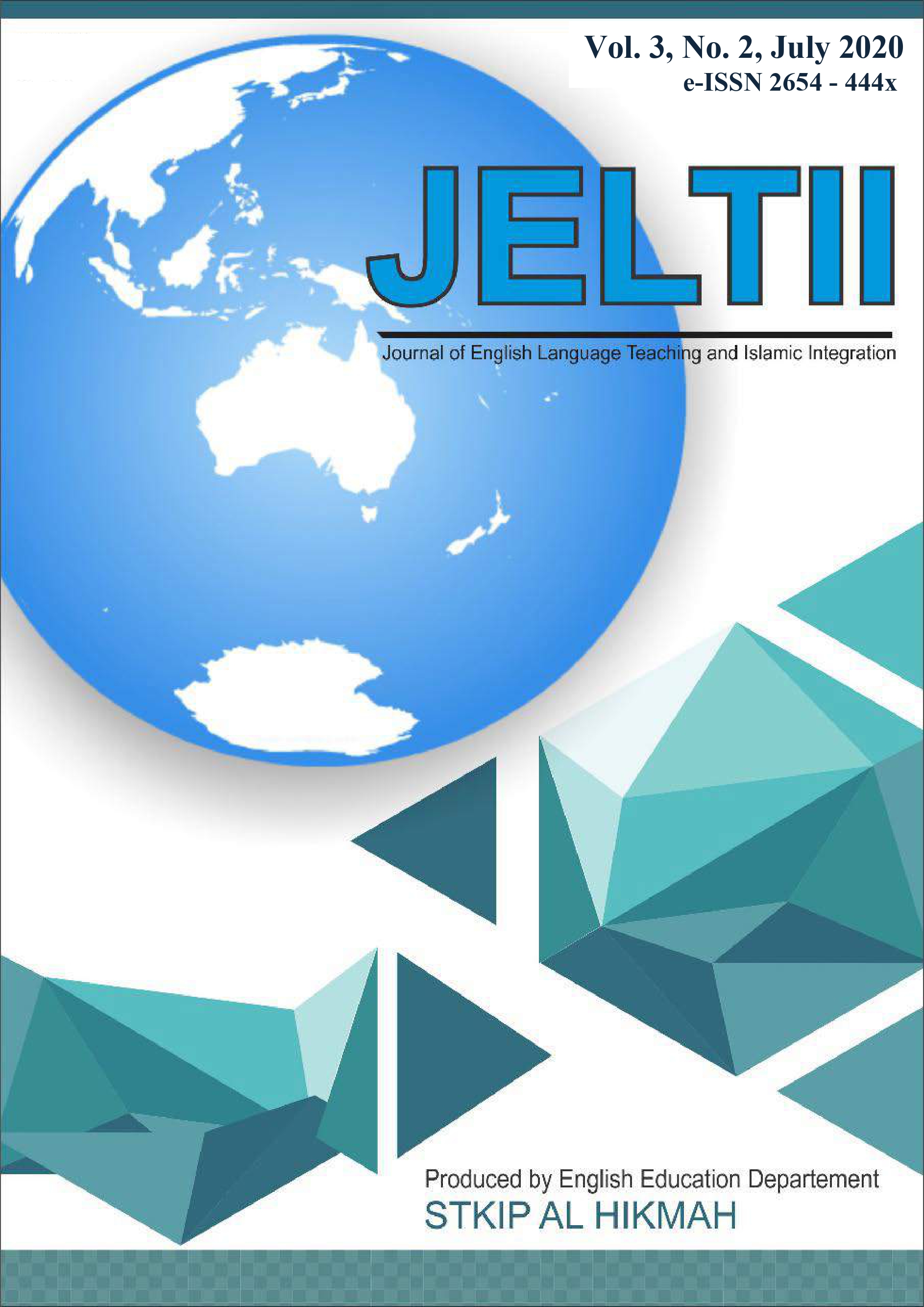 					View Vol. 4 No. 01 (2021): JELTII: Journal of English Language Teaching and Islamic Integration
				