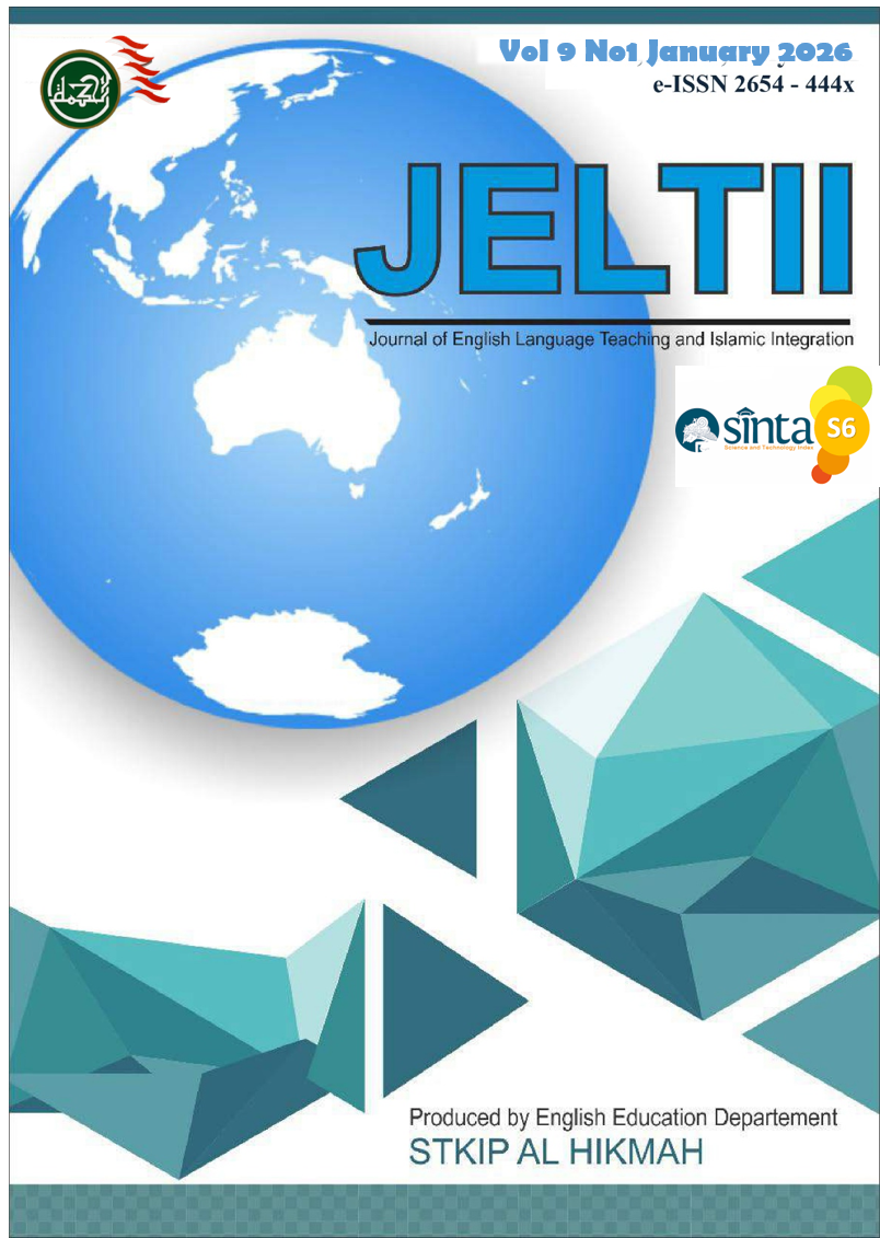 					View Vol. 9 No. 01 (2026): Journal of English Language Teaching and Islamic integration
				
