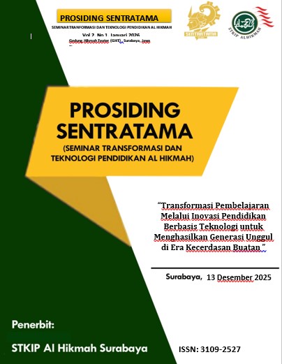 					View Vol. 2 (2026): Prosiding Sentratama: Seminar Tranformasi dan Teknologi Pendidikan Al Hikmah
				